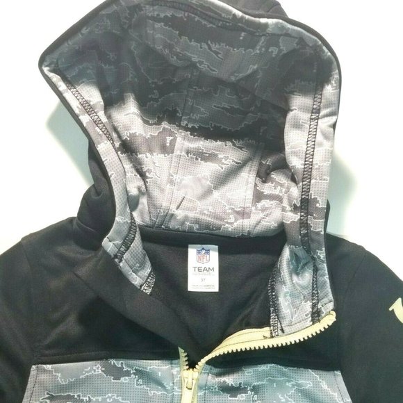 New Orleans Saints 2T 3T Toddler Camo Gerber Jacket Zip Hoodie Official NFL NWT - Picture 2 of 3